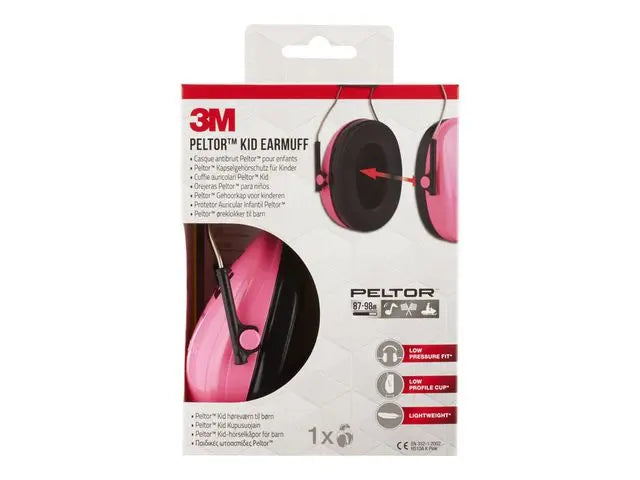 Hörselkåpa 3M Peltor KID neonrosa - Primmeshiper