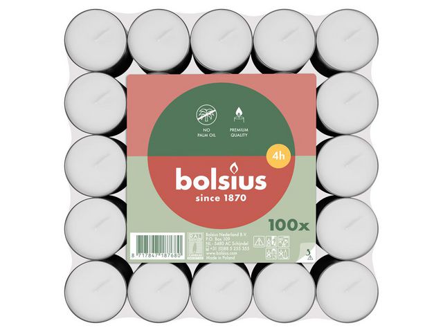 Värmeljus BOLSIUS 4h 100/fp - Primmeshiper