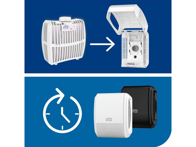 Dispenser TORK A3 luktförbättrare svart - Primmeshiper