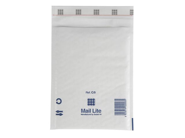 Bubbelpåse C0 150x210mm vit 10/fp - Primmeshiper