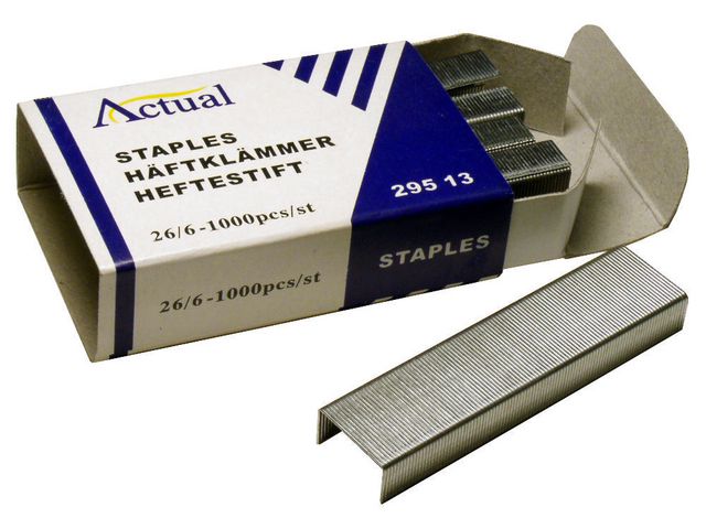 Häftklammer ACTUAL 26/6 1000/fp - Primmeshiper