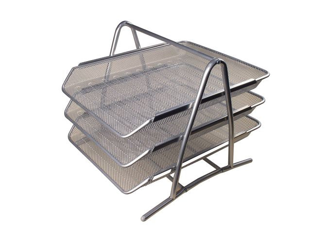 Brevkorg metall 3-facks silver - Primmeshiper
