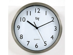 Väggur TIQ Ø25cm aluminium - Primmeshiper