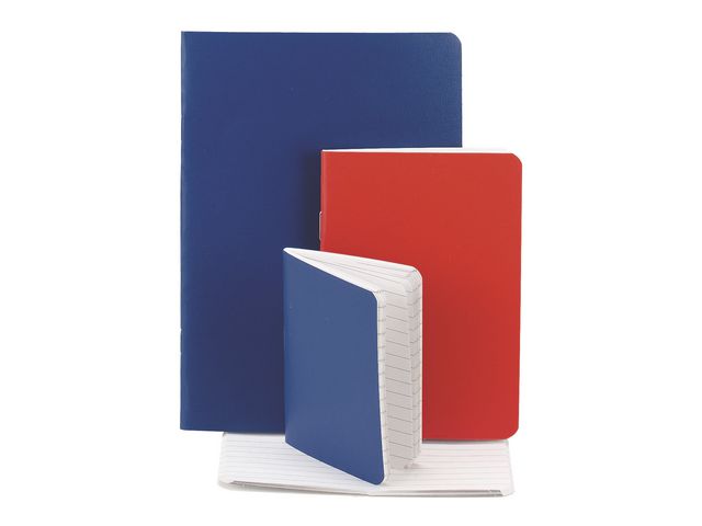 Anteckningsbok Häft omsl A6 blå 40 bl - Primmeshiper