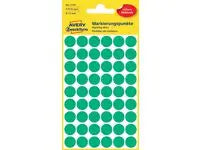 Färgkodningsprick AVERY Ø12mm grön270/fp - Primmeshiper