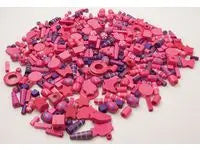 Träpärlor rosa och lila - Primmeshiper