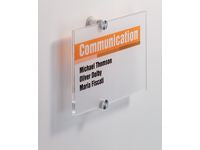 Dörrskylt DURABLE Crystal Sign 148x210mm - Primmeshiper