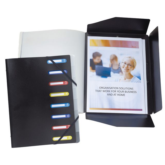 Sorteringsmapp EXACOMPTA PP 12-flik svar Primmeshiper