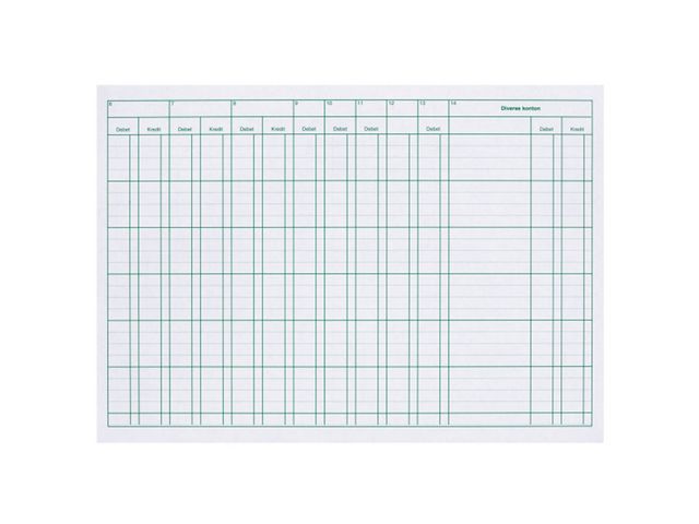 Kassabok A4L/23 uppsl. 14kol - Primmeshiper