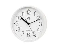 Väggur TIQ Ø22,5cm vit - Primmeshiper