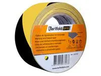 Golvmarkering rulle 50mmx33m gul/svart - Primmeshiper