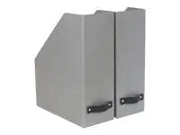 Tidskriftssaml. kart m läder A4 grå 2/fp - Primmeshiper