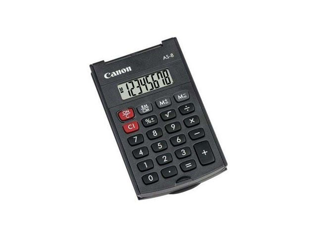 Miniräknare CANON AS-8 svart - Primmeshiper