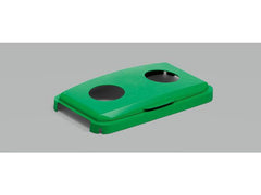 Lock DURABIN med gångjärn 60L grön - Primmeshiper