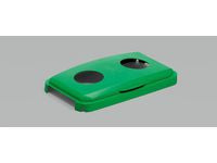 Lock DURABIN med gångjärn 60L grön - Primmeshiper