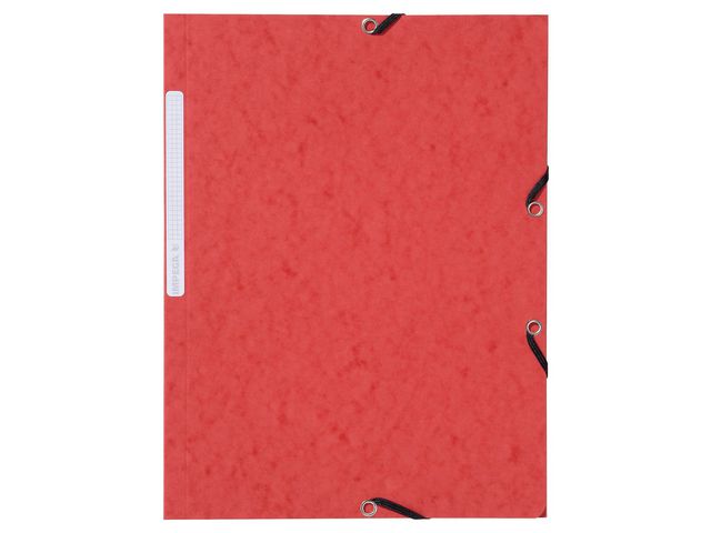 Gummibandsmapp LYRECO A4 3-kl röd 10/fp - Primmeshiper