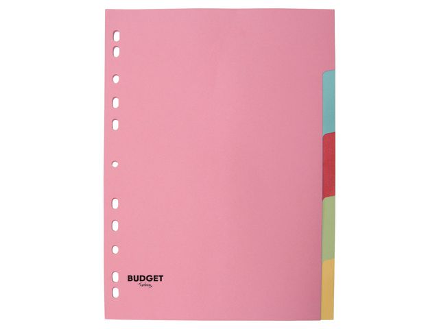 Kartongregister LYRECO budget A4 5-flik - Primmeshiper