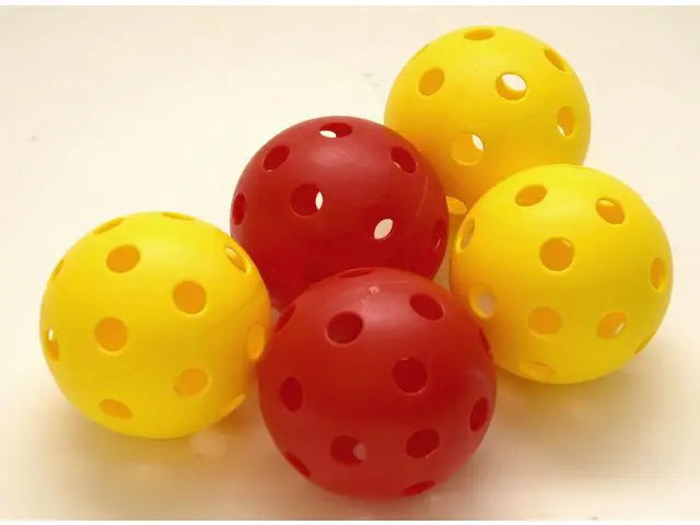 Innebandyboll gul, röd 5/fp - Primmeshiper