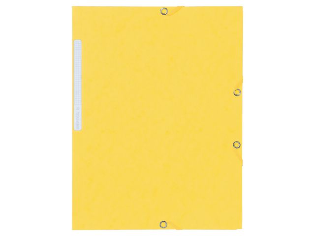 Gummibandsmapp LYRECO kart A4 gul 10/fp - Primmeshiper