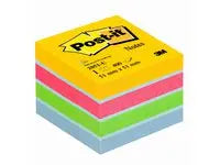 Notes POST-IT kub 76x76mm sort. färger - Primmeshiper
