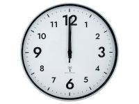 Väggur radiokontroll. Ø30 silver - Primmeshiper