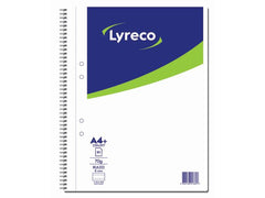 Kollegieblock LYRECO A4 70g 80bl linj - Primmeshiper