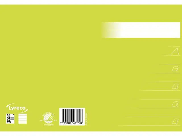 Bokstavshäfte A5 ljusgrön - Primmeshiper