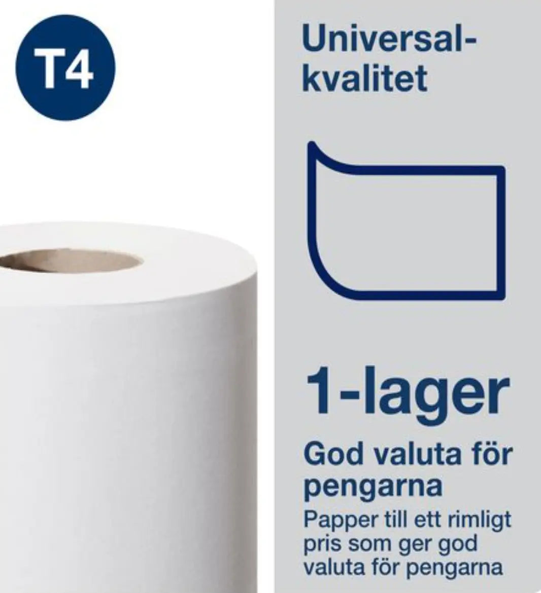 Toalettpapper TORK Uni T4 1-lag 6/fp - Primmeshiper