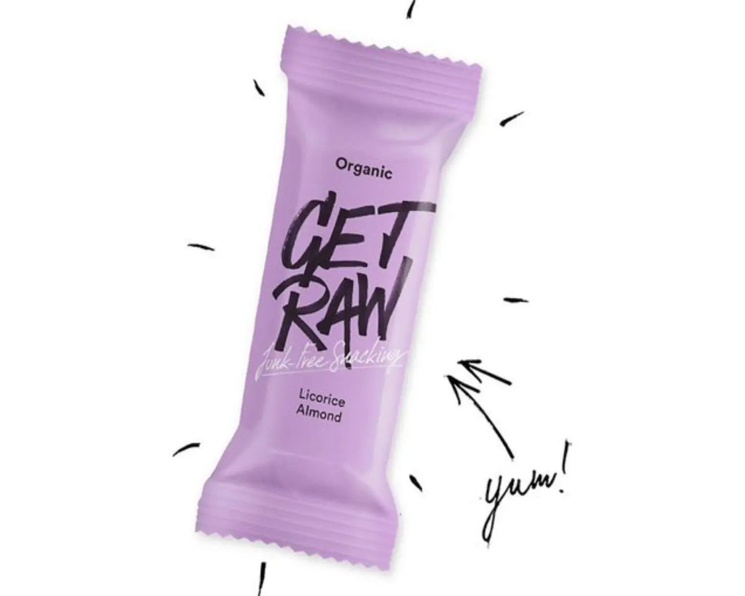 Bar GET RAW Licorice och Almond 42g - Primmeshiper