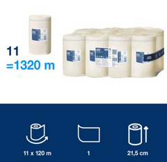 Torkrulle TORK Uni M1 1-lag vit 120m - Primmeshiper