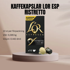 Kaffekapslar LOR ESP RISTRETTO 10/fp - Primmeshiper