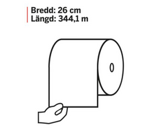 Industritork KATRIN Plus L blå 344m - Primmeshiper