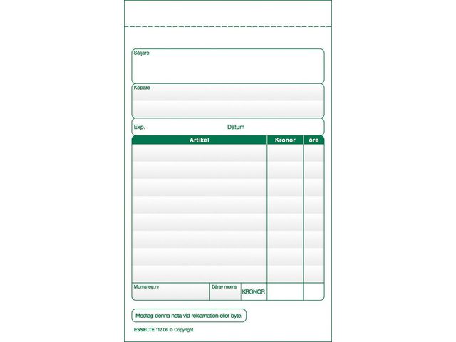 Blankett paragonnotor 10-200 - Primmeshiper