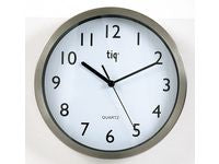 Väggur TIQ Ø25cm aluminium - Primmeshiper