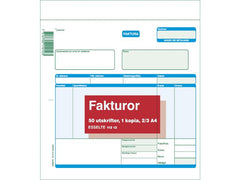 Blankett faktura 2/3 A4 2x50 blad - Primmeshiper