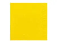 Servett 3-lags 24x24cm gul 250/fp - Primmeshiper