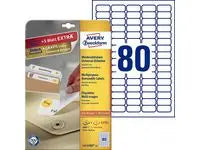 Etikett AVERY avtagb 35,6x16,9 2000/fp - Primmeshiper