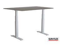 Bord SUN-FLEX VI höj/sänk 120x80 vit/grå - Primmeshiper