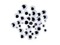 Plastögon PET svart/vit  300/fp - Primmeshiper